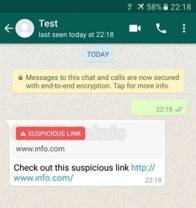 New WhatsApp Updates to Have Suspicious Link Detector